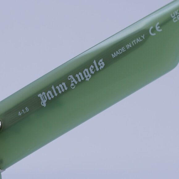 Palm Angels PERI103 ELFIN 5007 Sunglasses Green Aviator Frame, Grey Lenses - Picture 6 of 9
